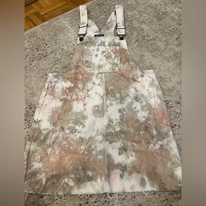Wild Fable - Tie-Dye Jean Overalls Dress